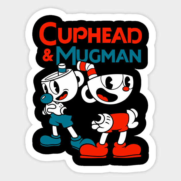 Cuphead & Mugman Sticker by vesterias